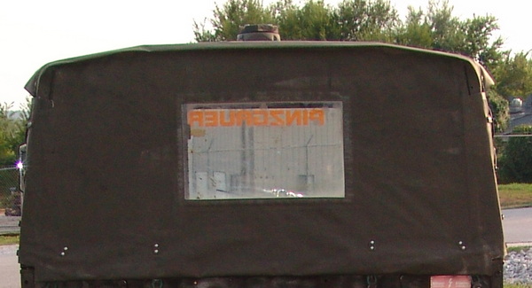 Soft Top  Divider Behind front Seats