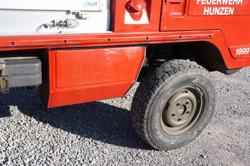 Swiss Municipal Firetruck wurde für Schläuche und E ...