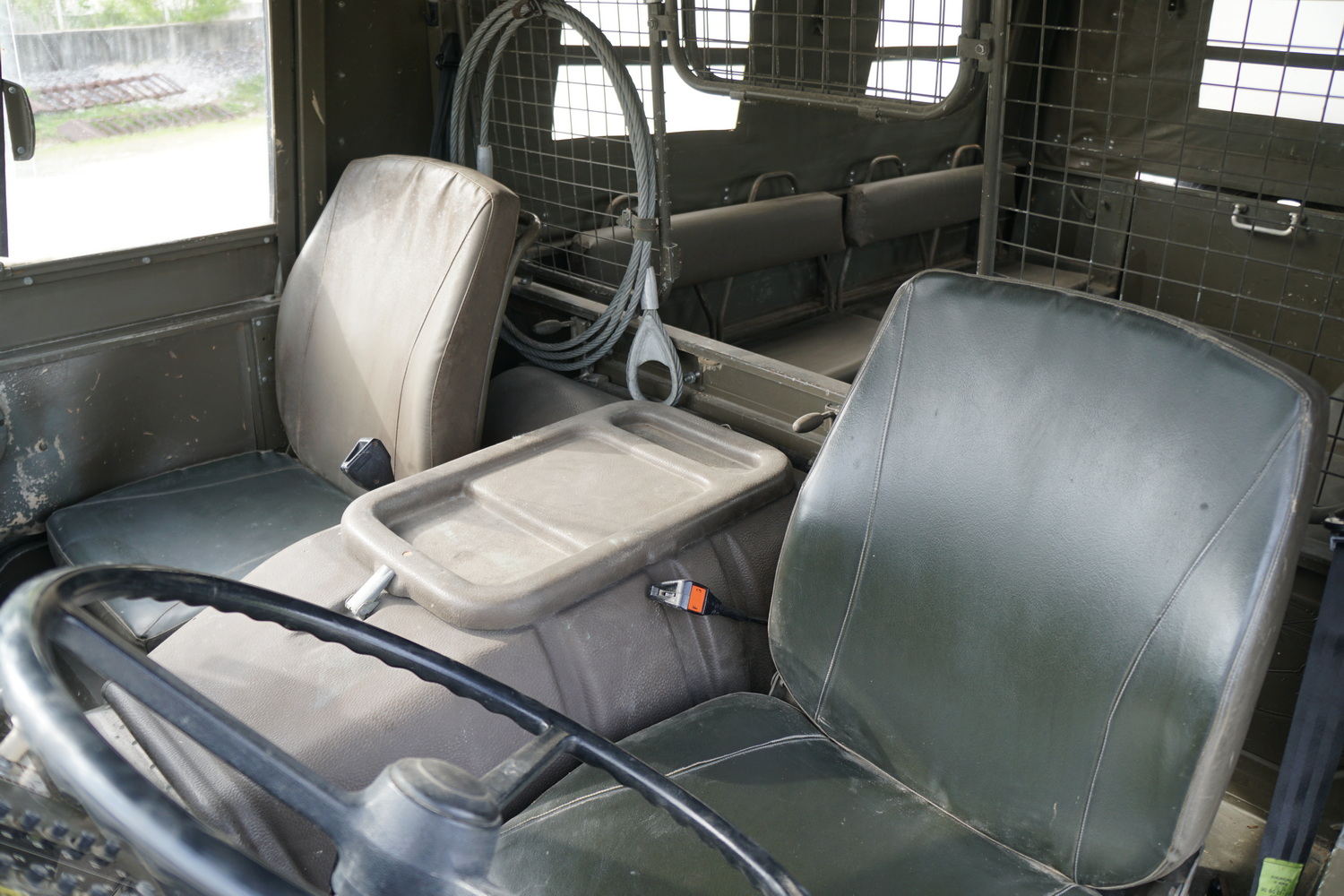 Original Swiss Army Troop Carrier with rear Seats. ..