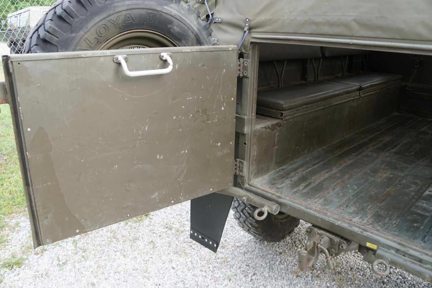 Original Swiss Army Troop Carrier with rear Seats. ..